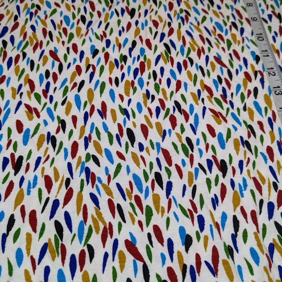 NEW A.P.C. Colorful White Drop Print "Paloma" Top Short Sleeve Shirt XS Size 34 - Picture 7 of 7